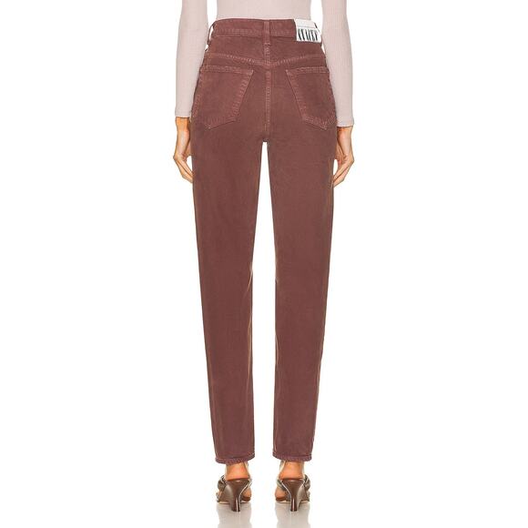 MOTHER FRENCH ROAST BROWN SNACKS HIGH WAISTED TWIZZY SKIMP JEANS - Picture 4 of 9